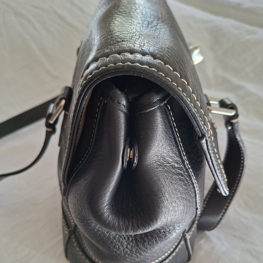 Coach Hamilton Satchel Bag Black - Picture 4 of 10